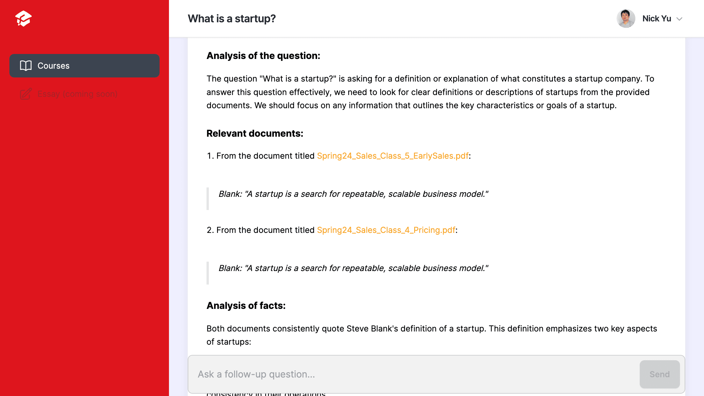 AI That Cites Your Course Materials